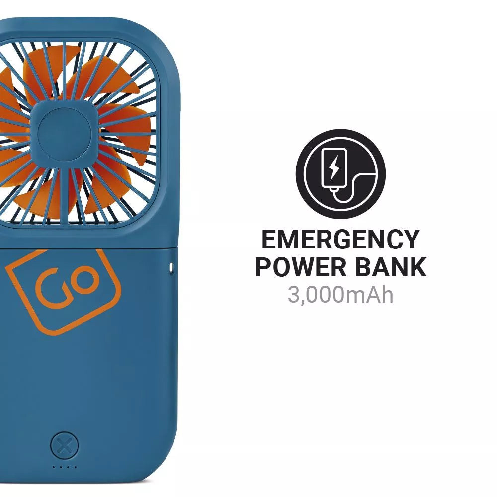VENTILADOR DE VIAJE FLEXI/ VERSATIL + BATERIA EXTERNA EMERGENCIA