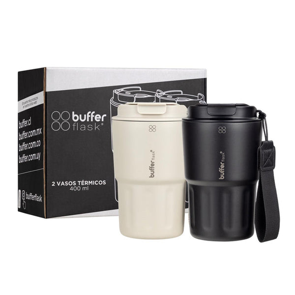 DOS MUG VASO TERMICO BUFFER MONTANA - 400ML - Pilgrim Tienda para viajeros