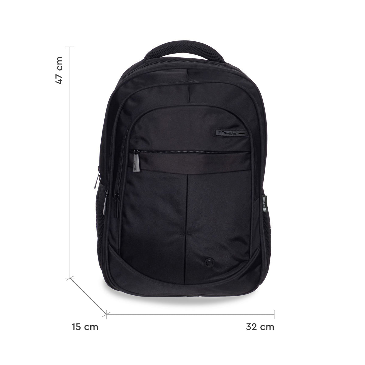MOCHILA BP5655 TRAVEL BLUE PORTA NOTEBOOK 15,6" 24 LTS COLOR NEGRO - Pilgrim Tienda para viajeros