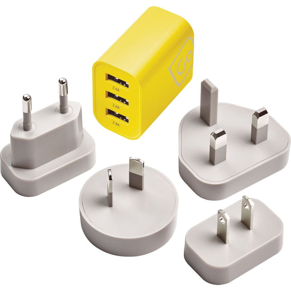 CARGADOR UNIVERSAL CON 3 PUERTOS USB-A 2.4A - Pilgrim Tienda para viajeros