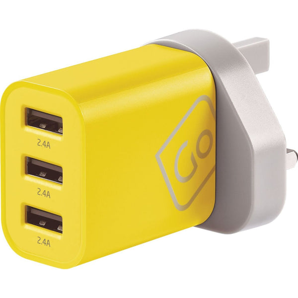 CARGADOR UNIVERSAL CON 3 PUERTOS USB-A 2.4A - Pilgrim Tienda para viajeros