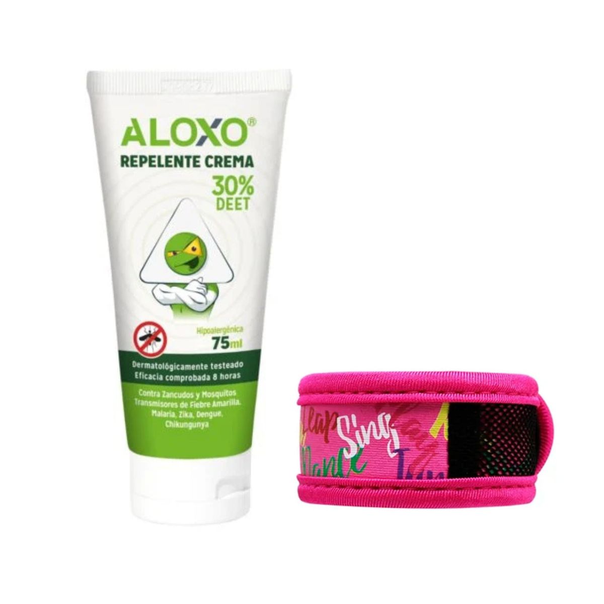 Kit Repelente Viajero Apto Cabina - Crema + Pulsera con DIseños