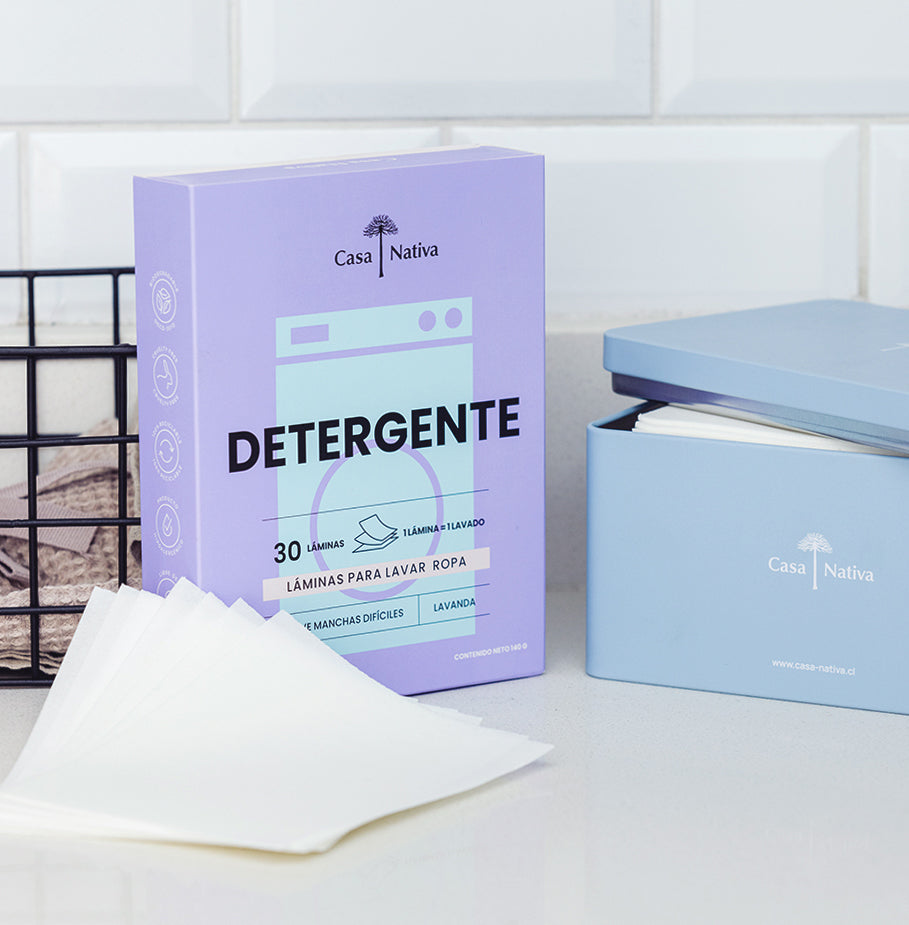 DETERGENTE DE ROPA EN LAMINAS PARA VIAJES O EL HOGAR - Pilgrim Tienda para viajeros