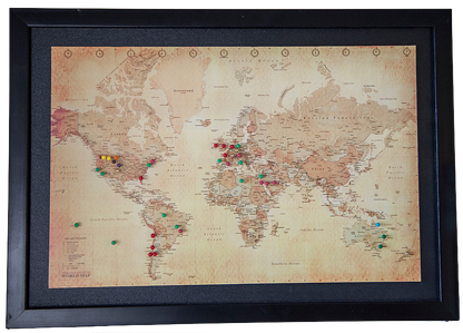 MAPA PINS MUNDI CHICO MARCO NEGRO