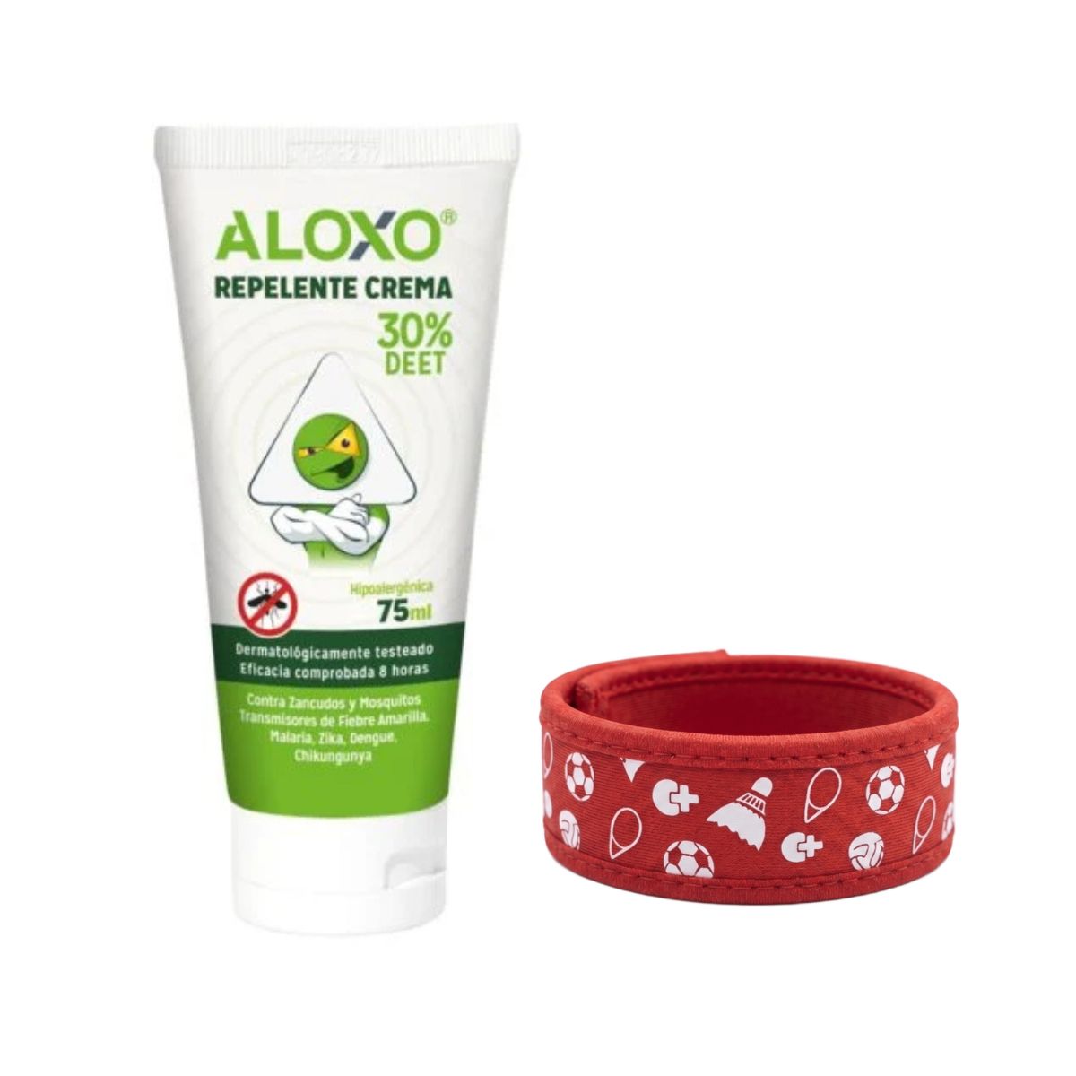 Kit Repelente Viajero Apto Cabina - Crema + Pulsera con DIseños