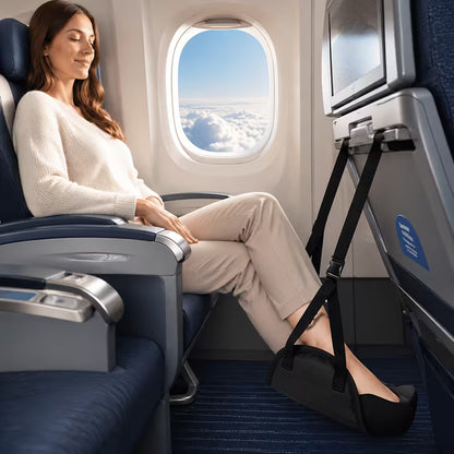 Hamaca de Pies para viajes en Avión Negra