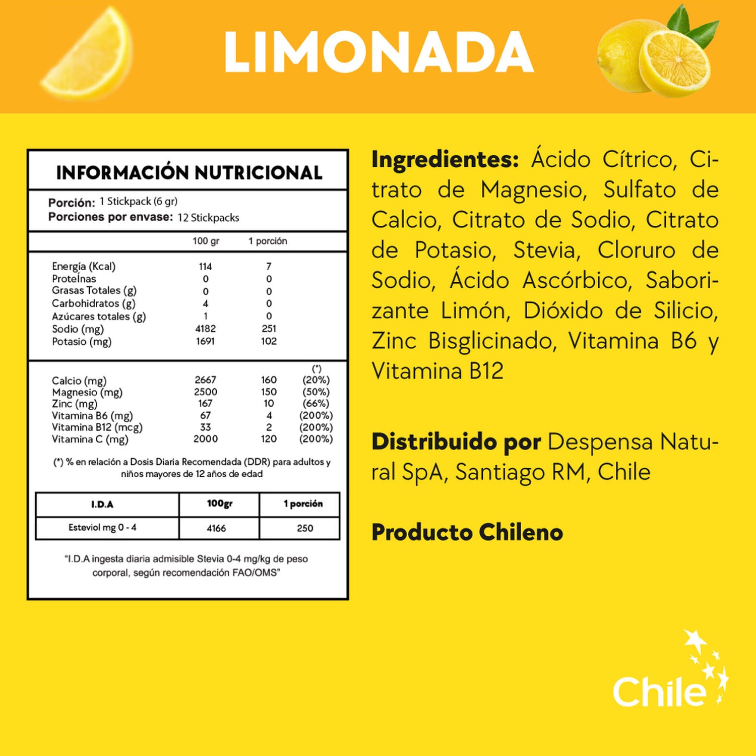 ELECTROLITOS HIDRATANTES VIAJES/JET LAG SABOR LIMONADA (1 SOBRE)