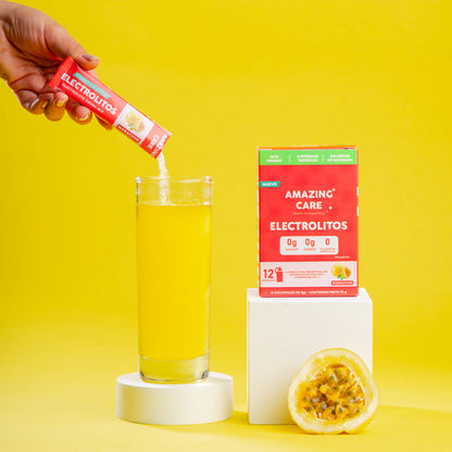 ELECTROLITOS HIDRATANTES VIAJES/JET LAG SABOR MARACUYA (1 SOBRE)