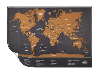 MAPA RASPABLE NEGRO GRANDE (82 x 59 CMS)