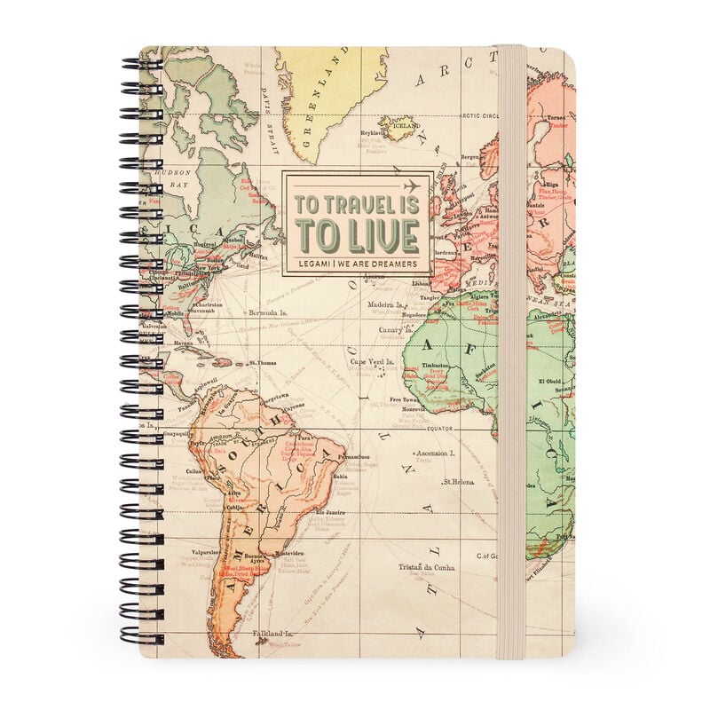 LIBRETA DE LINEAS CON STICKERS MEDIANA TRAVEL