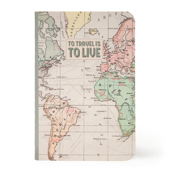 Mini Libreta Legami Travel Map | 80 Páginas de líneas - Pilgrim Tienda para viajeros