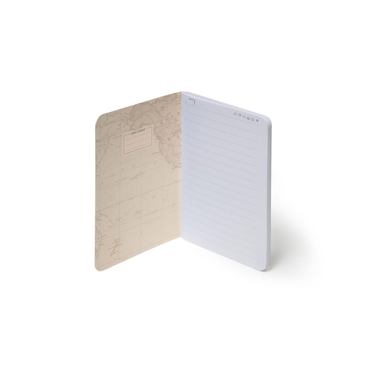 Mini Libreta Legami Travel Map | 80 Páginas de líneas - Pilgrim Tienda para viajeros