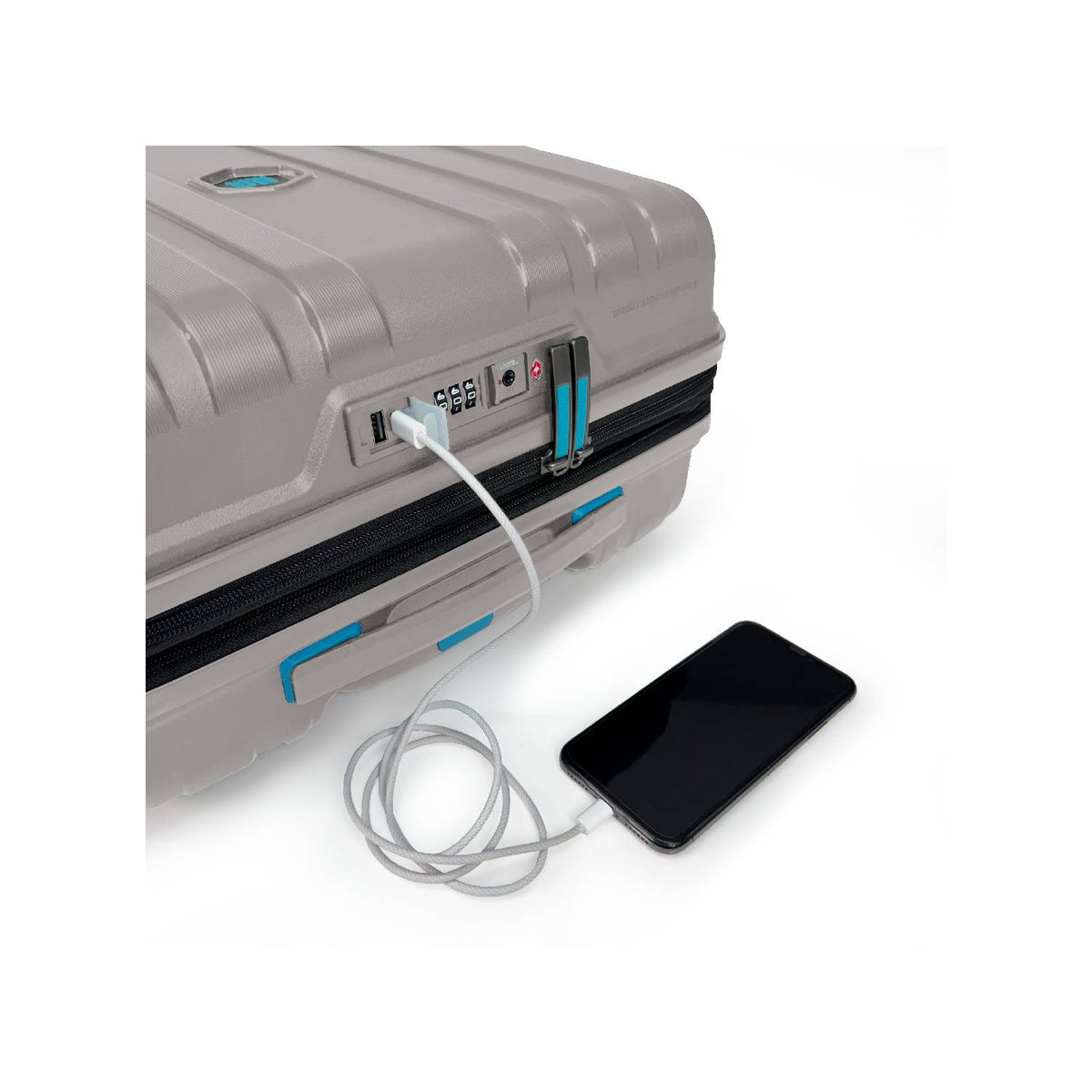 set de maletas livianas resistentes expandibles calidad alemana puerto USB resistente al agua candado TSA