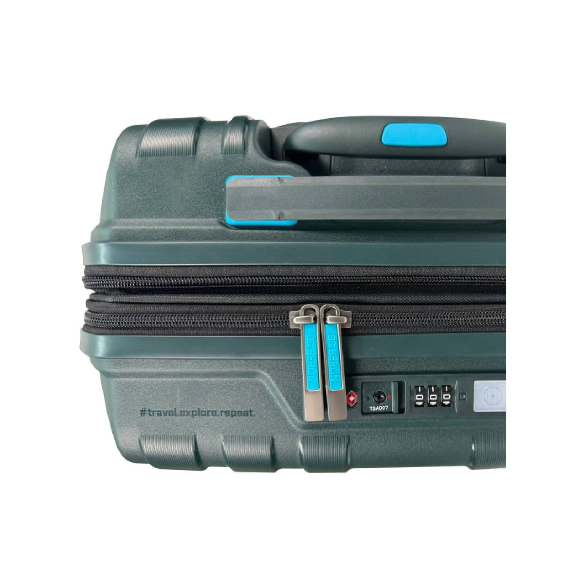 set de maletas livianas resistentes expandibles calidad alemana puerto USB resistente al agua candado TSA