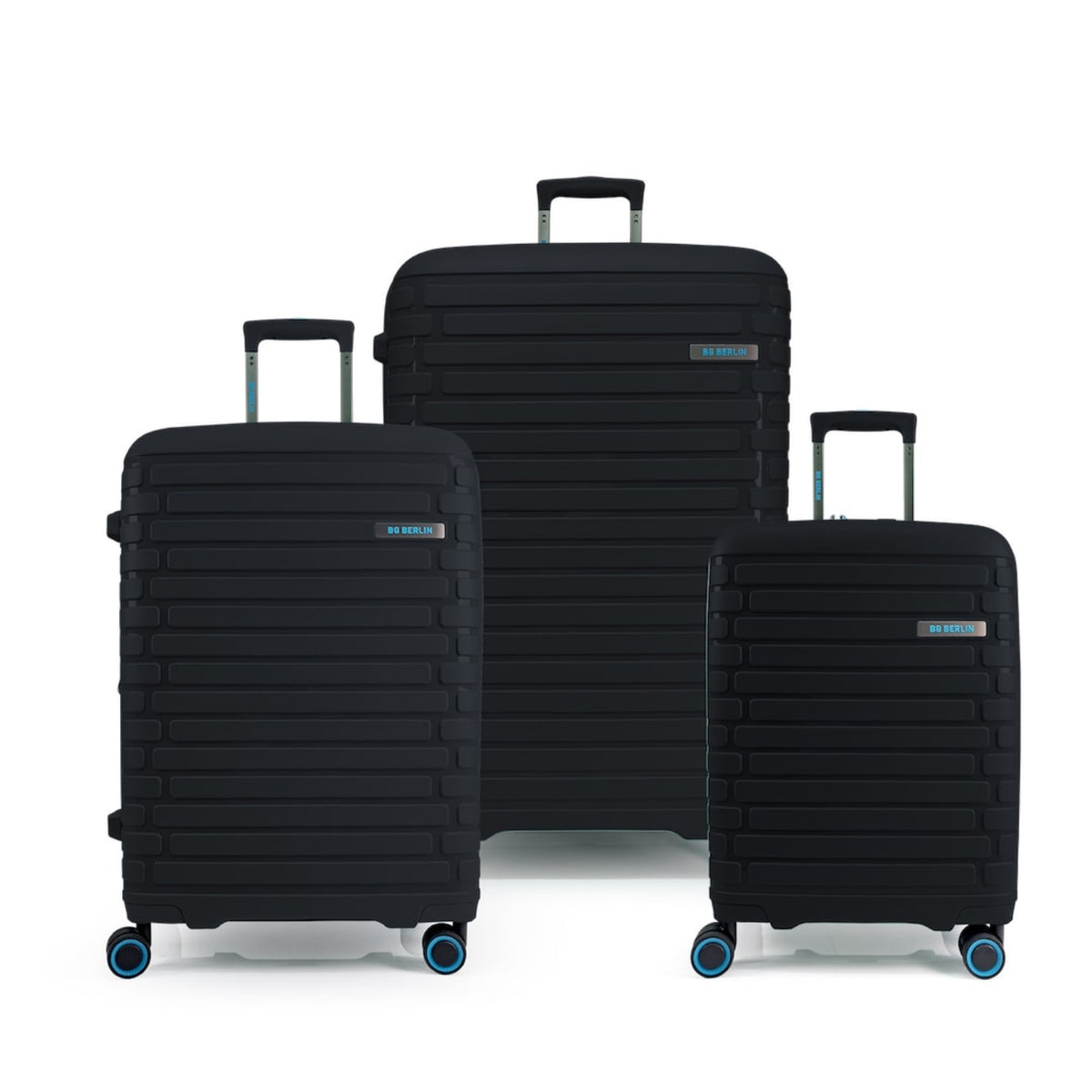 Set de 3 Maletas BG Berlin SODA (Cabina + Mediana + Grande) - Negro