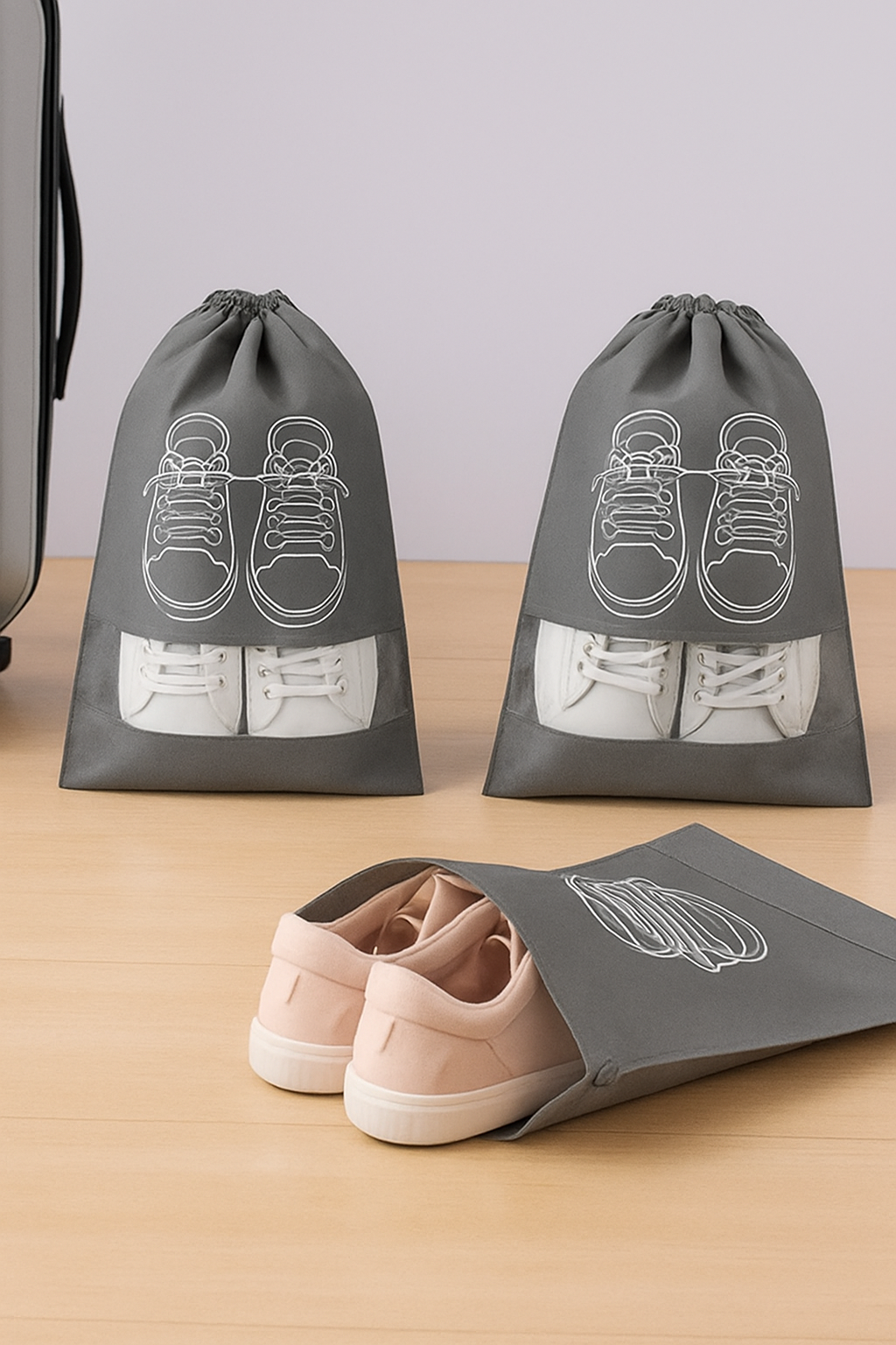 Pack 3 bolsa de viaje para zapatos