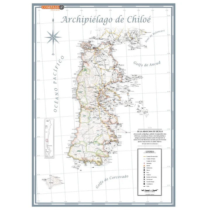 Mapa Turistico Chiloe - Pilgrim Tienda para viajeros
