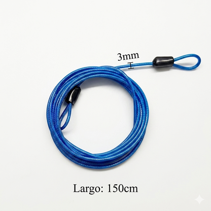 CABLE DE ACERO PARA AMARRAR MALETAS - Pilgrim Tienda para viajeros