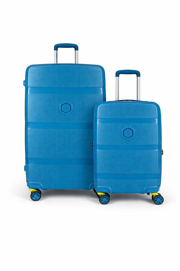 SET 2 MALETAS ZIP² DOBLE CIERRE SEGURIDAD BG BERLIN (CABINA+GRANDE) - Pilgrim Tienda para viajeros