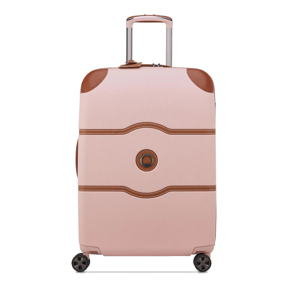 Maleta Mediana Delsey Air Chatelet 72 L (18 kg) de Policarbonato con Candado TSA - Rosado