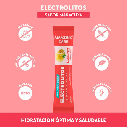 Pack de 30 sobres electrolitos/ bebida hidratante sabor Maracuyá