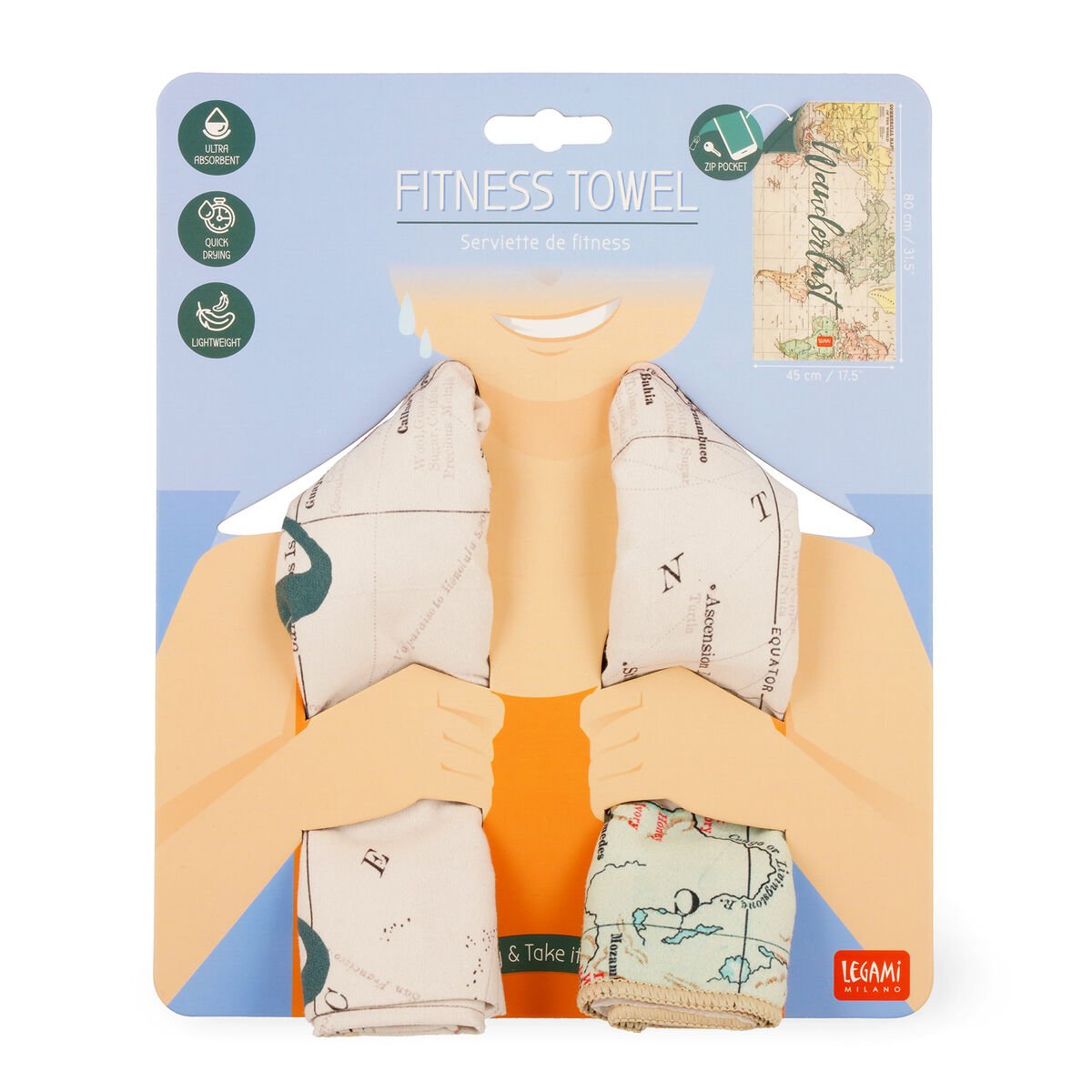 TOALLA FITNESS TRAVEL LEGAMI - Pilgrim Tienda para viajeros