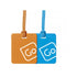 PAR DE IDENTIFICADORES DE EQUIPAJE GO TRAVEL - Pilgrim Tienda para viajeros