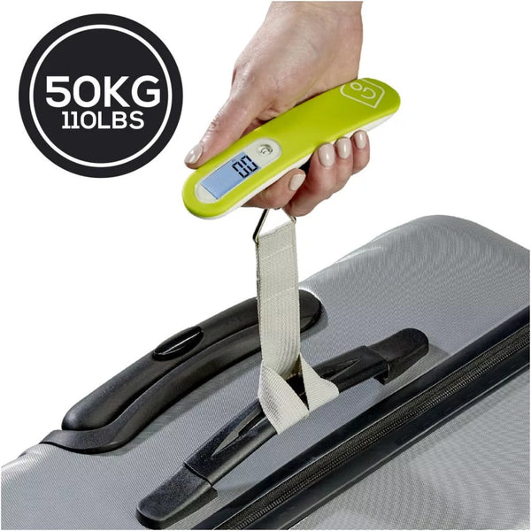 Pesa Digital de Equipaje 50 Kg Verde Go Travel - Pilgrim Tienda para viajeros