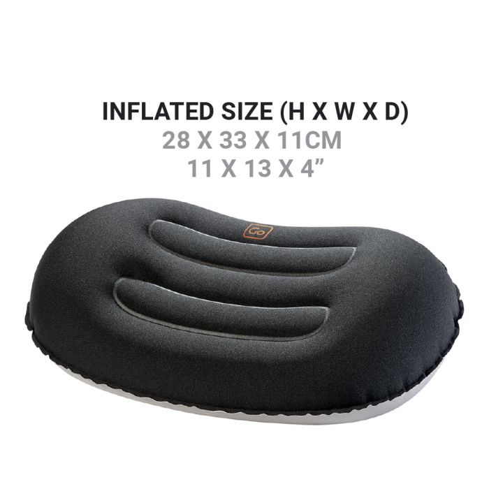 COJIN COMPACTO UNIVERSAL INFLABLE CON BOLSITO - Pilgrim Tienda para viajeros