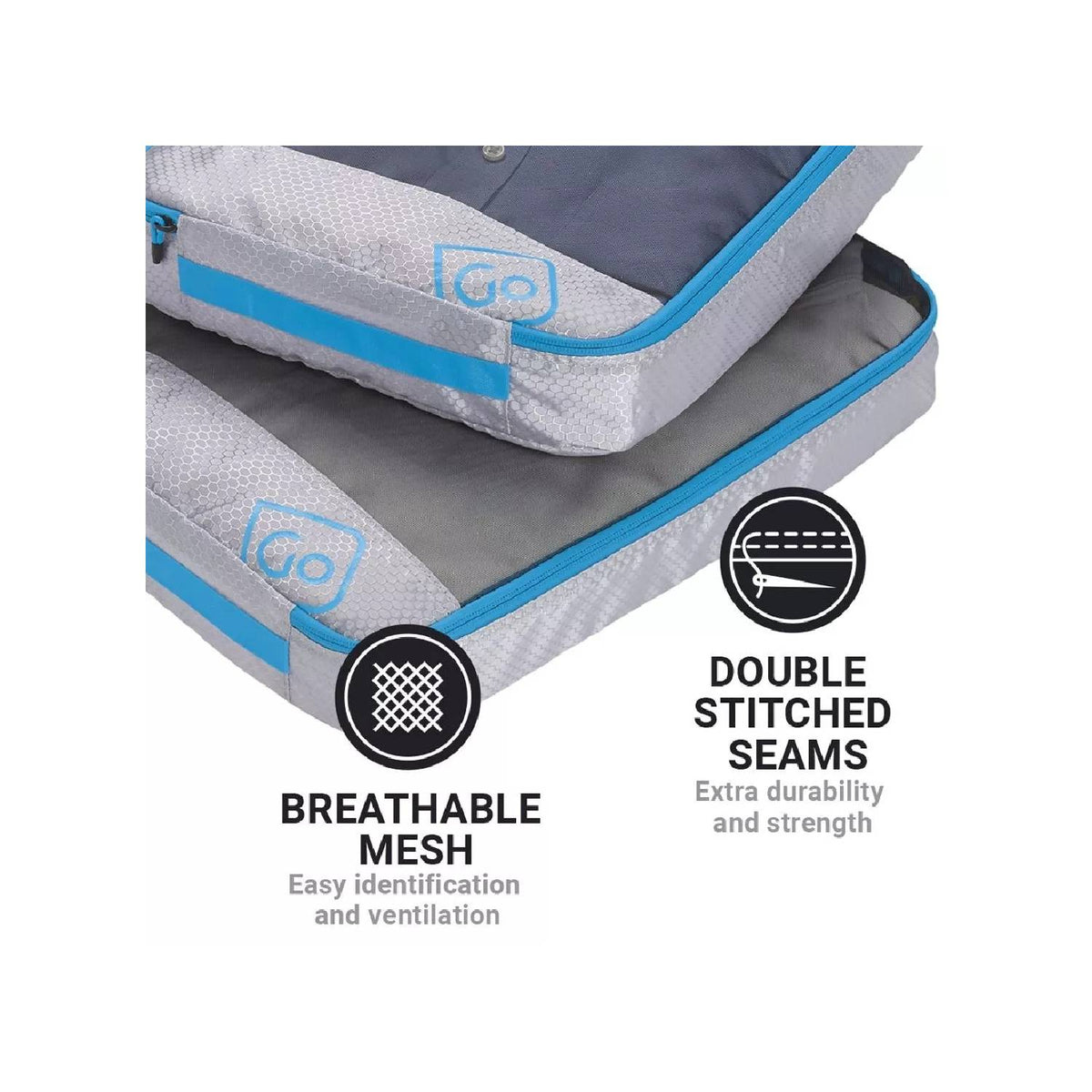 NEW 2 CUBOS ORGANIZADORES DE EQUIPAJE AZUL - Pilgrim Tienda para viajeros