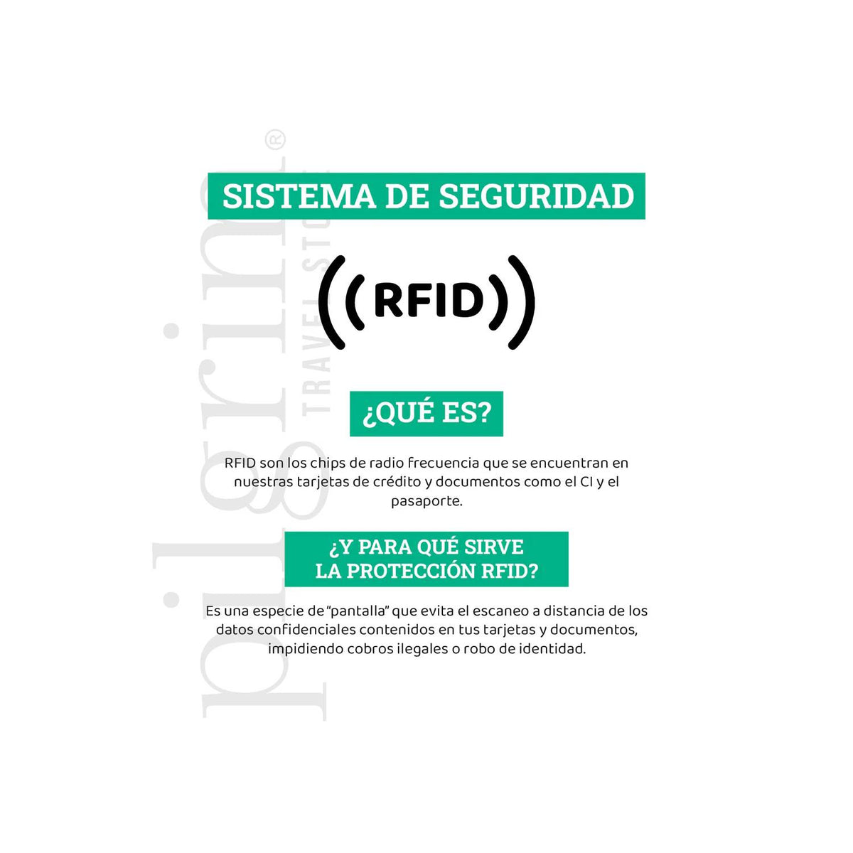PORTA DINERO SEGURO RFID CON 3 BOLSILLOS - Pilgrim Tienda para viajeros