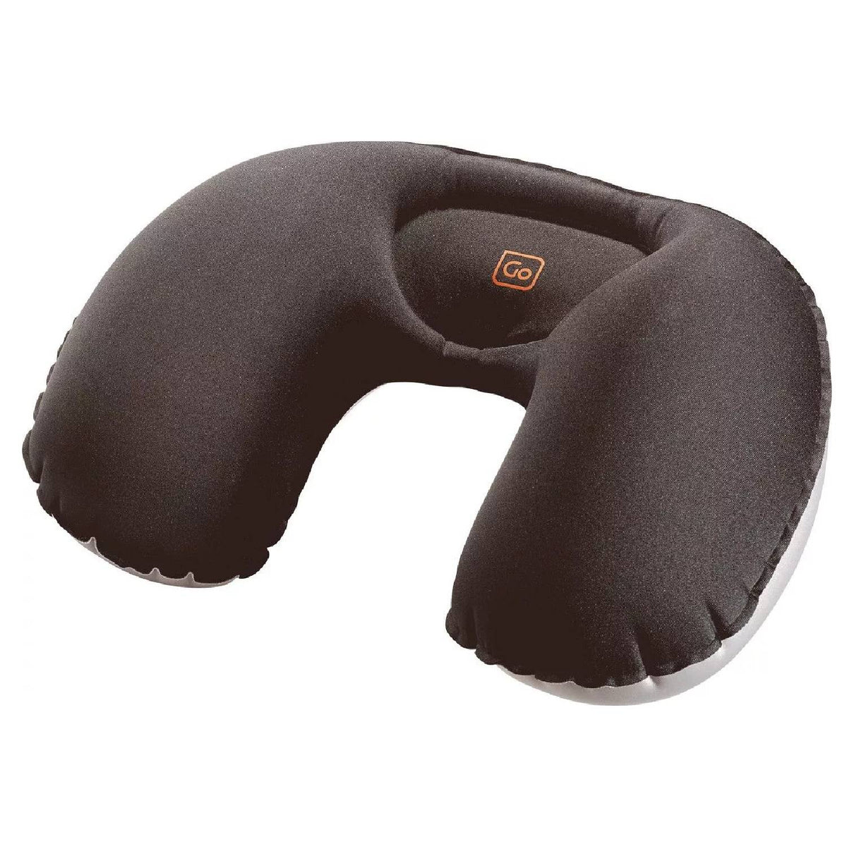 ALMOHADA INFLABLE COMPACTA NEGRO CON BOLSITA TRANSPORTE - Pilgrim Tienda para viajeros