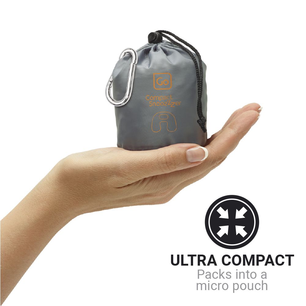 ALMOHADA INFLABLE COMPACTA NEGRO CON BOLSITA TRANSPORTE - Pilgrim Tienda para viajeros