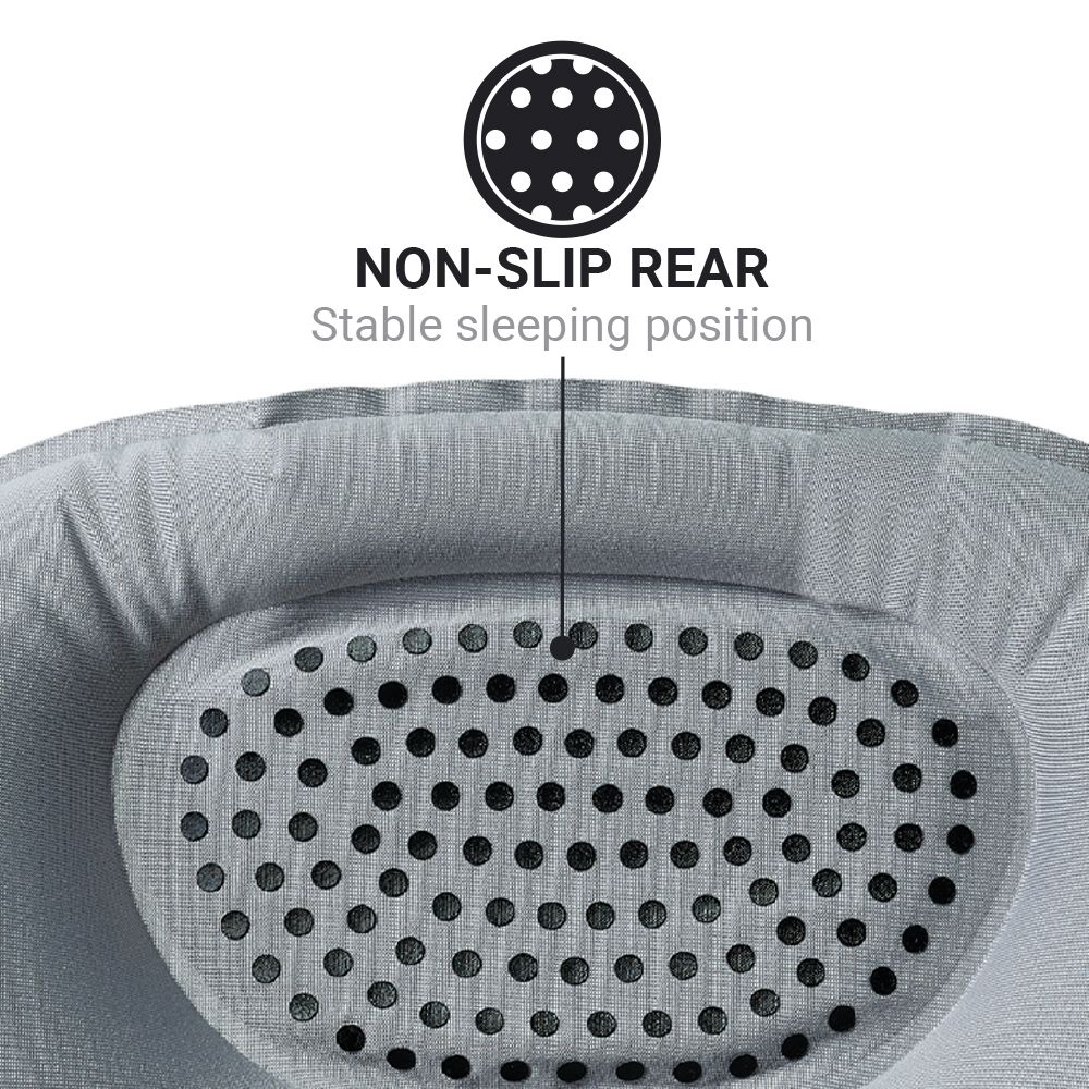 ALMOHADA INFLABLE COMPACTA NEGRO CON BOLSITA TRANSPORTE - Pilgrim Tienda para viajeros