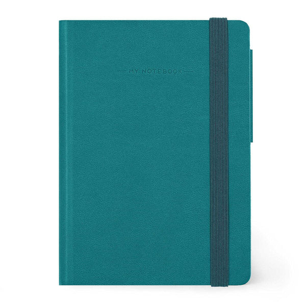 Libreta/ Bitácora de Viaje Legami color petróleo | 192 Páginas de líneas, Tapa Dura - Pilgrim Tienda para viajeros