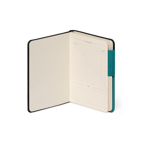 Libreta/ Bitácora de Viaje Legami color petróleo | 192 Páginas de líneas, Tapa Dura - Pilgrim Tienda para viajeros