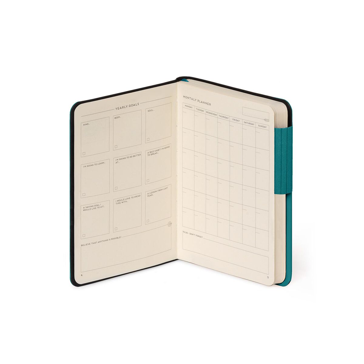 Libreta/ Bitácora de Viaje Legami color petróleo | 192 Páginas de líneas, Tapa Dura - Pilgrim Tienda para viajeros