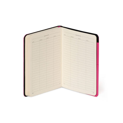 Libreta/ Bitácora de Viaje Legami color fucsia | 192 Páginas de líneas, Tapa Dura - Pilgrim Tienda para viajeros