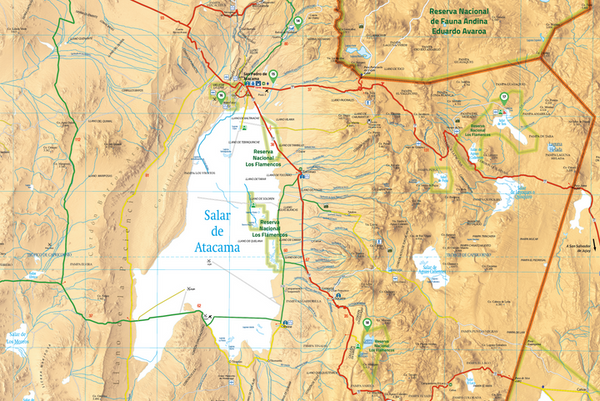 MAPA TURISTICO SAN PEDRO DE ATACAMA - Pilgrim Tienda para viajeros