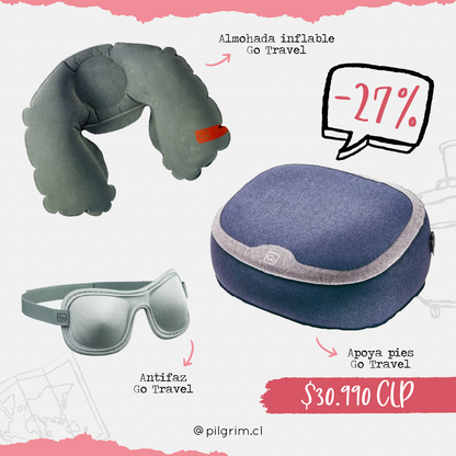 APOYA PIES + ALMOHADA INFLABLE + ANTIFAZ