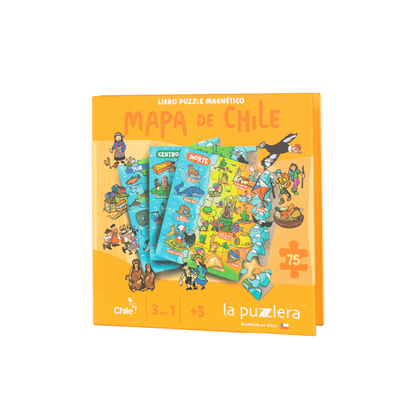 PUZZLE MAGNETICO DE CHILE 75 PIEZAS - Pilgrim Tienda para viajeros