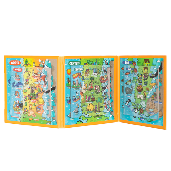 PUZZLE MAGNETICO DE CHILE 75 PIEZAS - Pilgrim Tienda para viajeros