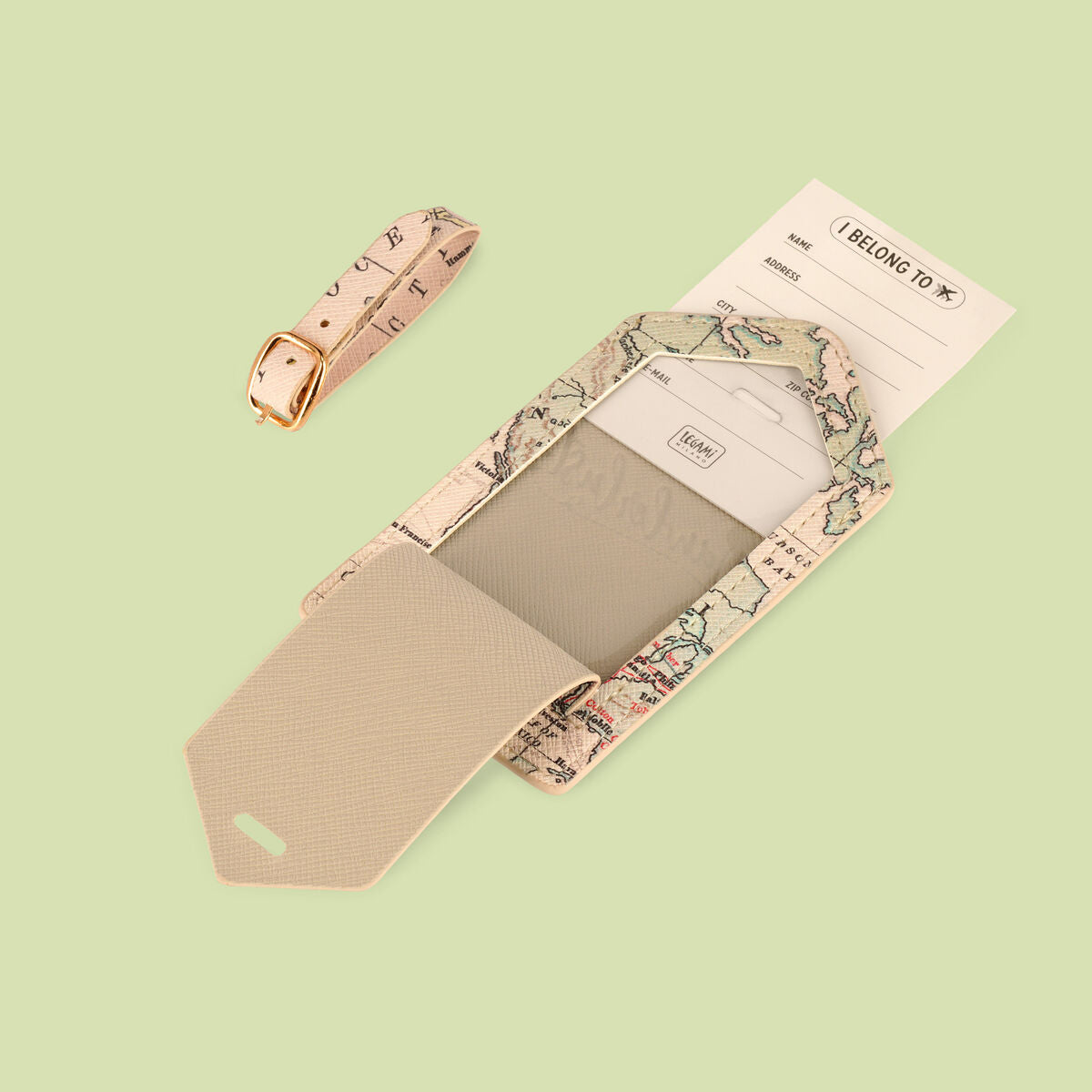 Etiqueta para Maleta Legami Travel | Identificador de Equipaje con Correa Ajustable - Pilgrim Tienda para viajeros