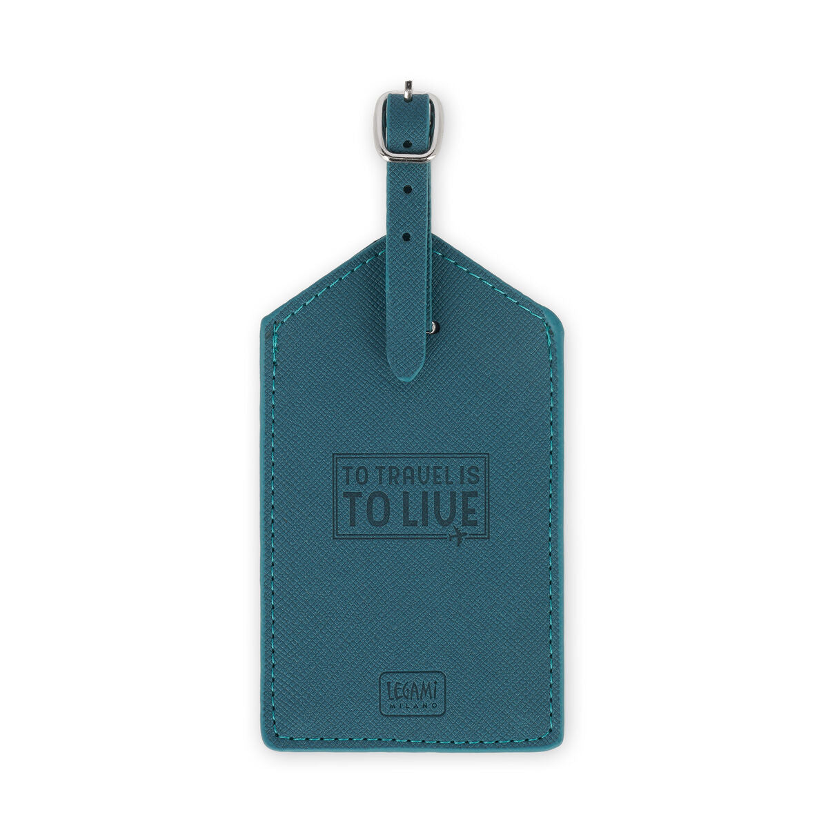 Etiqueta para Maleta Legami Petrol Blue | Identificador de Equipaje con Correa Ajustable - Pilgrim Tienda para viajeros