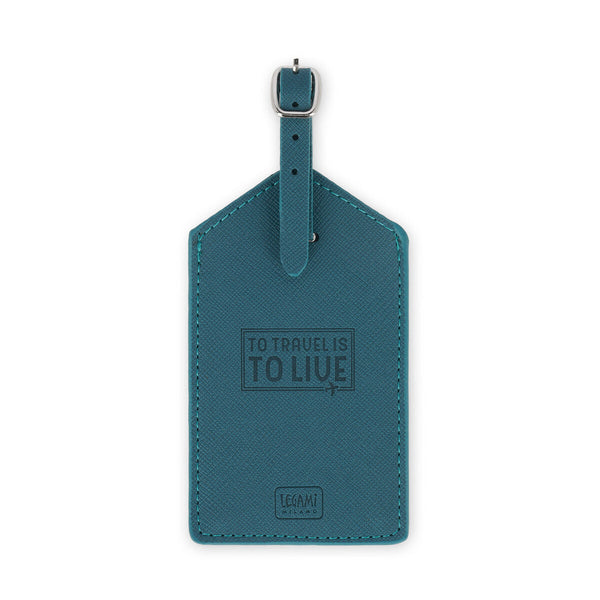 Etiqueta para Maleta Legami Petrol Blue | Identificador de Equipaje con Correa Ajustable - Pilgrim Tienda para viajeros