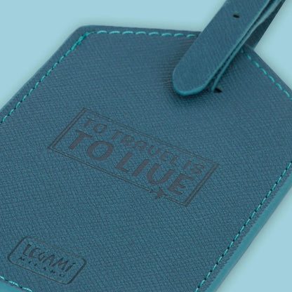 Etiqueta para Maleta Legami Petrol Blue | Identificador de Equipaje con Correa Ajustable - Pilgrim Tienda para viajeros