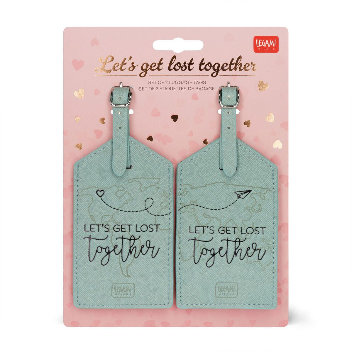 Set de 2 Etiquetas para Equipaje Legami "Let&