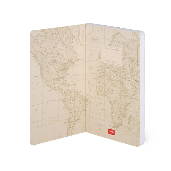 Cuaderno Mediano Legami Travel | 164 Páginas de Líneas, Tapa Dura y elástico - Pilgrim Tienda para viajeros