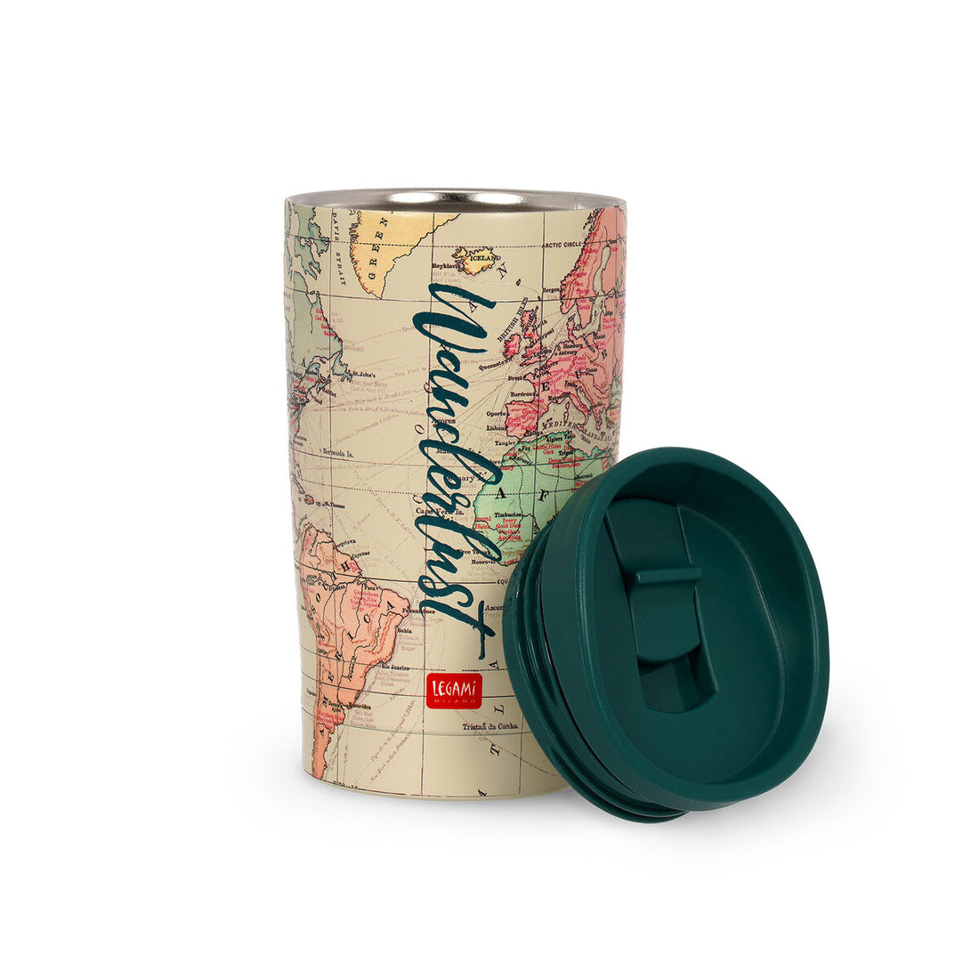 Vaso Termo Legami Travel 275 ml | Acero Inoxidable Hot &amp; Cold 6-12 hrs