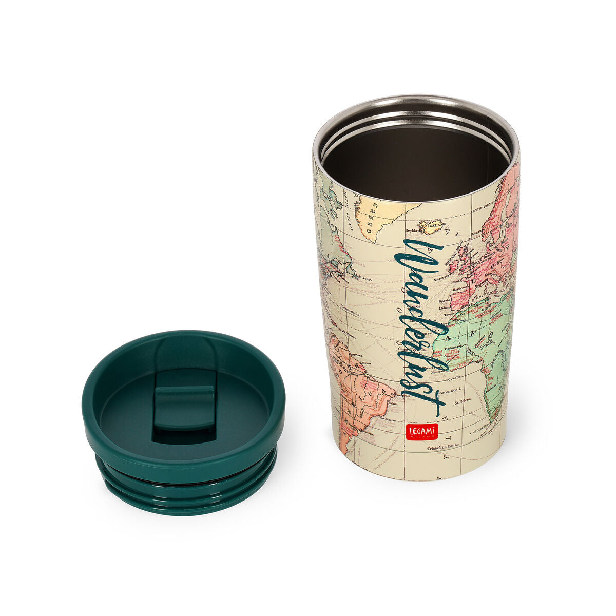 Vaso Termo Legami Travel 275 ml | Acero Inoxidable Hot &amp; Cold 6-12 hrs